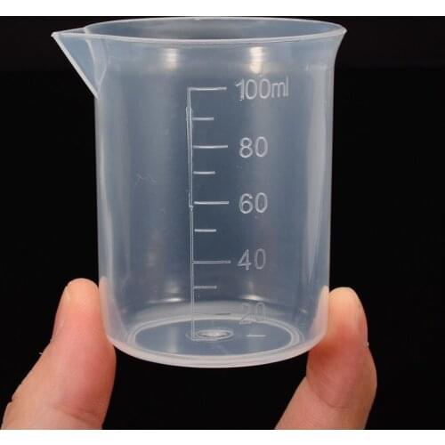 100ml Clear Plastic Measuring Jug Measure Cup Graduated Surface Kitchen Lab Measuring Tool Home DIY Craft Mixing Measuring Cup
