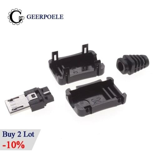 Micro Usb Connector Pcb Male Plug Conector Jack Undefined Diy Electronic Connettori Elettrici Connecteur Enchufe Kit Konektor