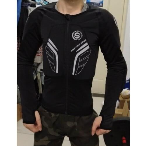 Motorcycle Air Flow Breathable Armor Inner Riding Shirt Motocross Racing Spine Chest Protector Gear Jacket Mesh All season
