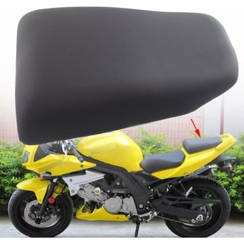 Motorcycle Black Artificial Leather Rear Pillion Passenger Cowl Seat For SUZUKI SV1000 SV650 SV 1000 650 2003 - 2010