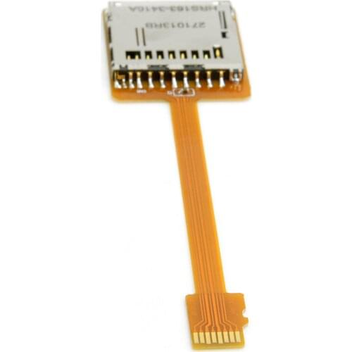 Micro SD TF Memory Card Kit Male to SD Female Extension Soft Flat FPC Cable 10cm