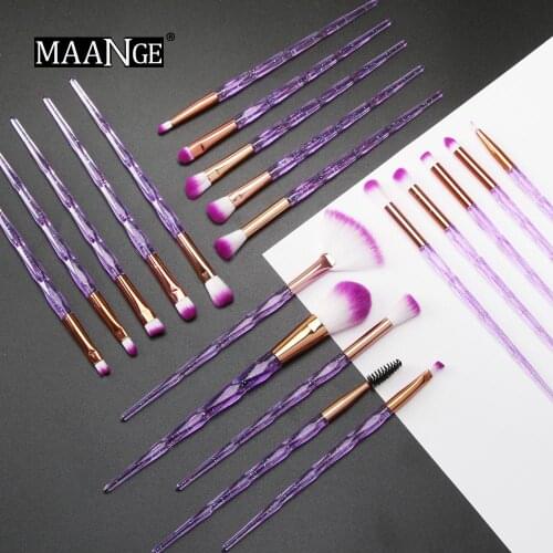 7-20Pcs Diamond Makeup Brushes Set Powder Foundation Blush Blending Eyeshadow Lip Cosmetic Beauty Make Up Brush pincel maquiagem