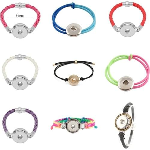New Fashion 20mm 18mm Snap Button Bracelet DIY Jewelry 5pcs/lot KD3008
