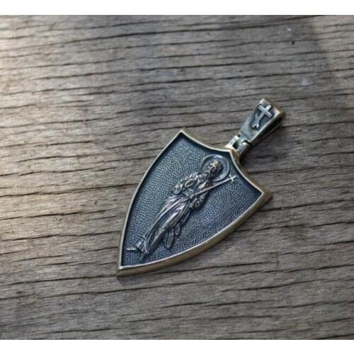 St.Andrew Protect Me Saint Shield necklace