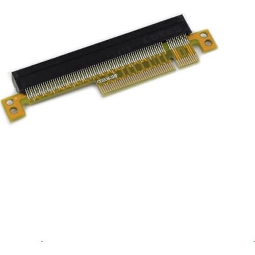 PCI-E 8X to 16X Adapter Card Increase Graphics Card Protector Test Card Yellow for Chassis DIY