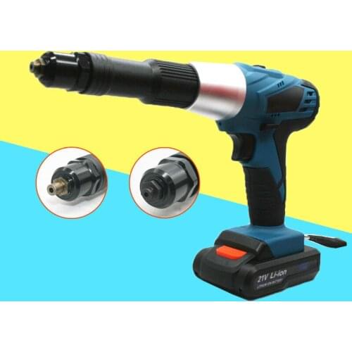 LA88 charging nail gun 21V electric rivet gun Stainless steel core pull rivet Rechargeable nail gun
