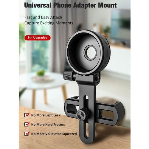 Portable Telescope Microscope Holder Phone Stand Durable Adapter Universal Mount Fits for Almost All Smartphone