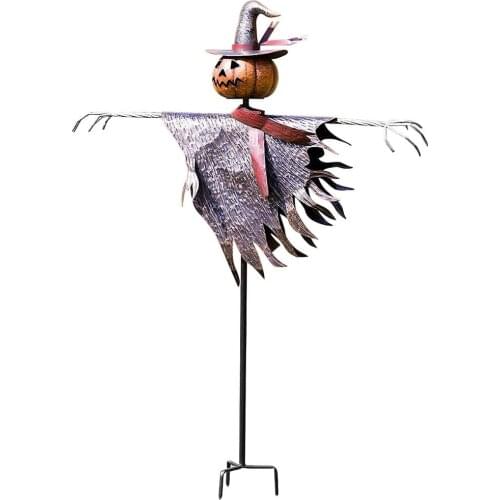 Halloween Scarecrow Outdoor Garden Yard Pumpkin Decorative Stake Pumpkin Head Man Scarecrow For Patio