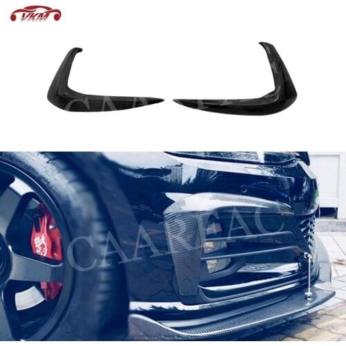 Carbon Fiber Material Front Bumper Lip Splitters Accessorise For Volkswagen VW Golf 7.5 GTI 2018 2019