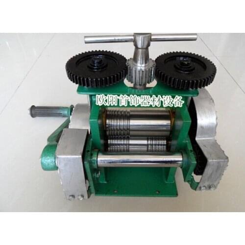Hand Operate mini gold Rolling Mill , jewelry rolling mill with Maximum opening 0-5 mm