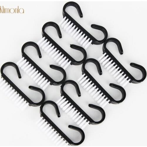 100Pcs Black Nail Brush Soft Remove Dust Manicure Pedicure Clean Tools Acrylic Nail Art Brush Cleaning Nail Care Accessories