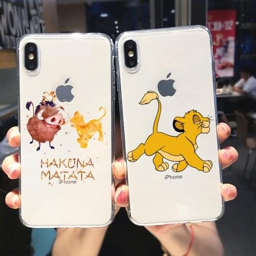 TPU Silicone Cover Disney The Lion King For Apple IPhone 12 Mini 11 Pro XS MAX XR X 8 7 6S 6 Plus 5S SE Phone Case