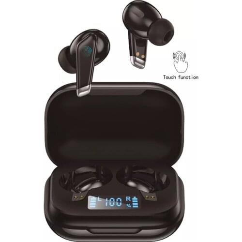 New S20 In-Ear Headphones TWS Wireless Stereo Sports Gaming Noise-cancelling Touch Headset with Charging Chamber Digital Display