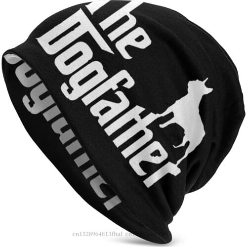 Knitted Hat Dogfather Winter Warm Beanie Caps For Men Women French Bulldog Pet Dog Lovers Skullies Beanies Ski Caps Cotton