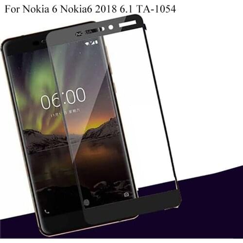 Tempered Glass For Nokia 6.1 Full Cover 9H Explosion-proof Screen Protector for Nokia 6 2018 TA-1068 TA-1050 TA-1043 TA-1045