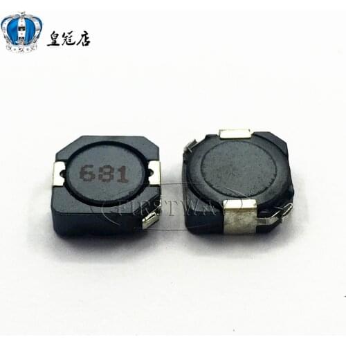 10pcs/SMD power inductors CDRH104R 680UH 0.5A word:681 MS104R 10*10*4MM Shielding inductance