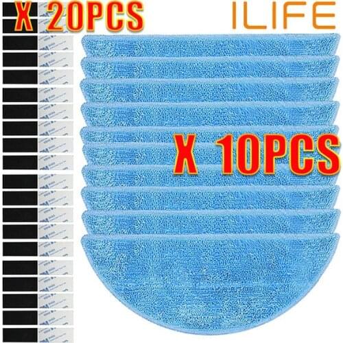 10Pcs Cleaning Mop cloth for CHUWI ILife V7 V50 V55 V3 V5s pro V3s V5 V5s smart Mop Robotic Vacuum Cleaner Clean Robot parts