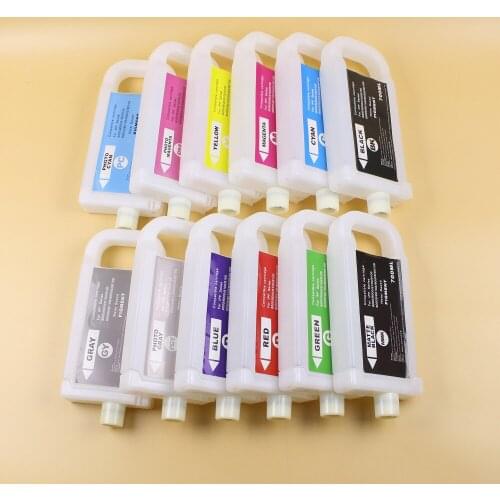 12 pcs/lot 700ml Empty refillable ink cartridge with chip for Canon IPF 8100 8110 9100 9110 printer with chip