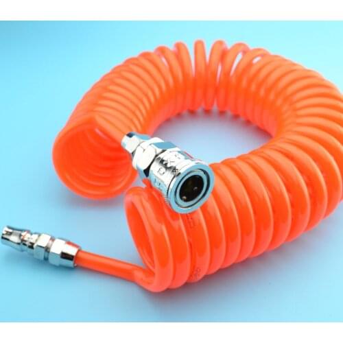 6M 8mm x 5mm Flexible PU Recoil Hose Tube for Compressor Air Tool Pneumatic tube