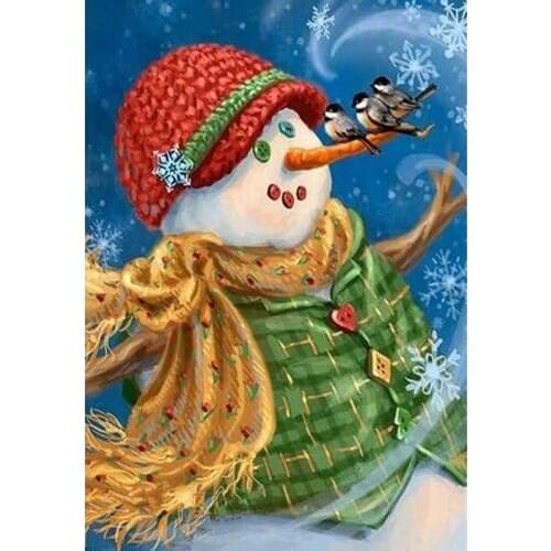 OSH Diamond Painting 5d Snowman Full Square/Round Diamond Embroidery Cartoon Picture Rhinestone Christmas Decorations