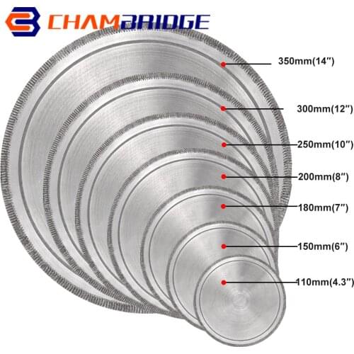 Diamond Cutting Disc 150-350mm Super-thin Diamond Lapidary Saw Blade Cutting Disc for Gem Crystal Jade Glass Cutting Processing