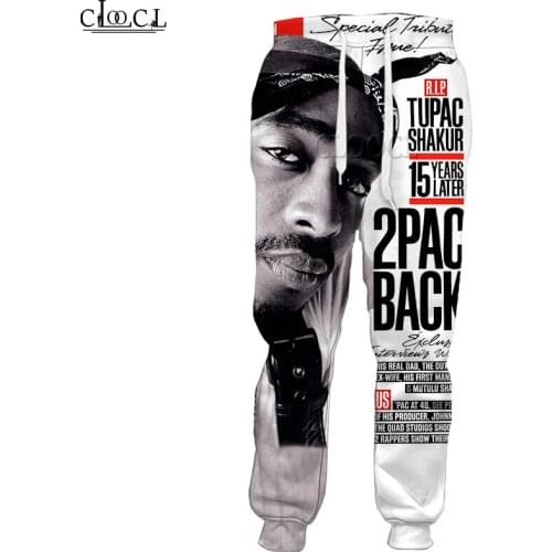 CLOOCL Rapper Tupac Amaru Shakur 2pac weatpant 3D Print Trousers Men Women Harajuku Jogging Streetwear Casual Pant Drop Shipping
