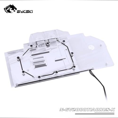 Bykski Water Block use for GIGABYTE AORUS GeForce RTX2080TI 11G / Full Cover Copper Radiator Block / RGB Light support AURA SYNC