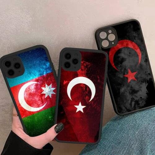 Azerbaijan buta flag Phone Case For iphone 12 11 8 7 plus mini x xs xr pro max matte transparent cover