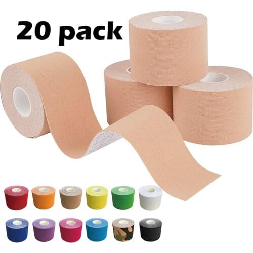 Sport Cotton Elastic Kinesiology Tape Knee Elbow Protector Adhesive Bandage Muscle Recovery Waterproof Breathable