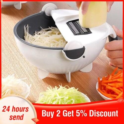 Multifunctional Vegetable Cutter Potato Cutter Vegetable Slicer Vegetable Chopper Garlic Press Drain Cleaner Kitchen Accessories