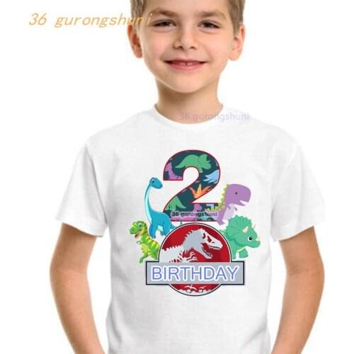 T shirt boys t shirts kids tshirt Jurassic park word t-shirts boy clothing tops for girls shirts Dinosaur game children clothes