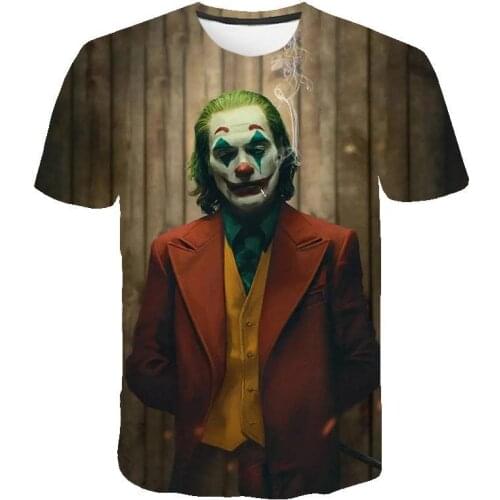 Joker Be reborn 2021 new the Joker 3d t shirt funny comics character joker with poker 3d t-shirt summer harajuku style tees top