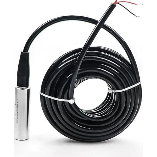 Hydrostatic liquid level sensor 15m water level transmitter 0-10v output 24vdc power supply