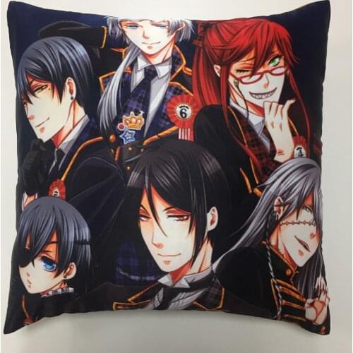 Kuroshitsuji Black Butler Two Side Pillowcases Hugging Pillow Cushion Case Cover Otaku Cosplay Gift New 264