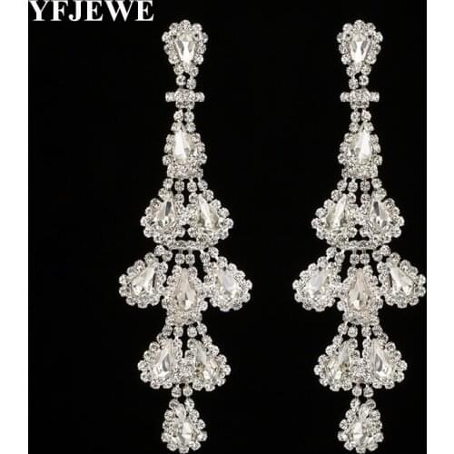 Fashion Earrings Wedding Crystal Type of Womens Exaggerated leaves Women Jewelry Drop Earrings Luxurious Crystal Earrings E436
