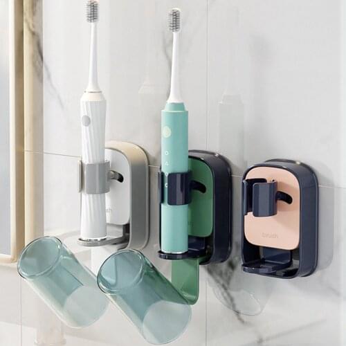 Joybos Toothbrush Stand Rack Organizer Electric Toothbrush Wall-Mounted Holder Space Saving Bathroom Accessories 1PC