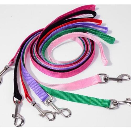 Width 1.5cm Long 120cm Nylon Dog Leashes Pet Puppy Training Straps Black/Blue Dogs Lead Rope Belt Leash SN1263