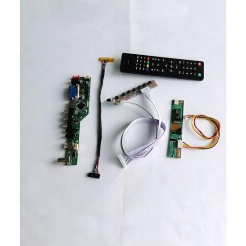 Fit CLAA154WB03A/CLAA154WB05A/CLAA154WB08A 30Pins LVDS VGA USB Remote 15.4" laptops 1280*800 1CCFL LCD controller board kit