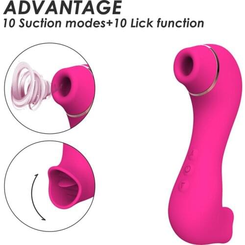 Sex toys nipple sucker Vibrator G-spot Clitoris Stimulator Licking Tongue Vibrator For adults Sex toys for a couple