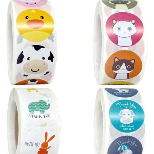 Reward Stickers Inspirational Stickers Lovely Childrens School Reward Students Festival Decoration Cute Animal Stickers Label