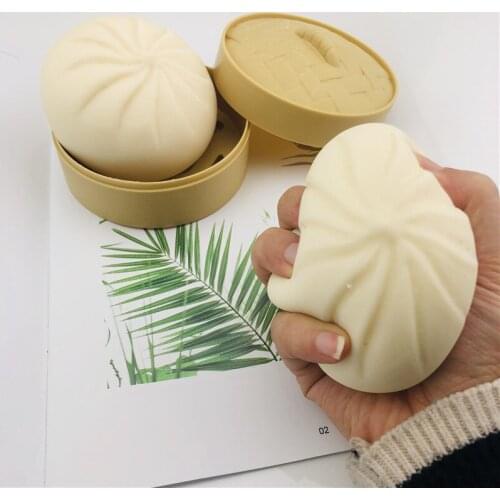 Squeeze Stress Relief Novelty Toy Squishys Cute Funny Charm Bun Food Slow Rising Antistress Venting Joking Toys