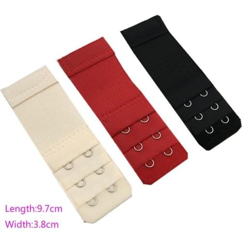 1PC Bra Extender For Womens 2 Hook Elastic Bra Extension Strap Hook Clip Expander Adjustable Belt Buckle Intimates
