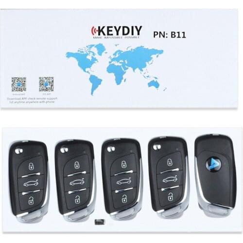 Universal 3 button remote key keydiy B11 for KD300 and KD900 to produce any model remote for peugeot style