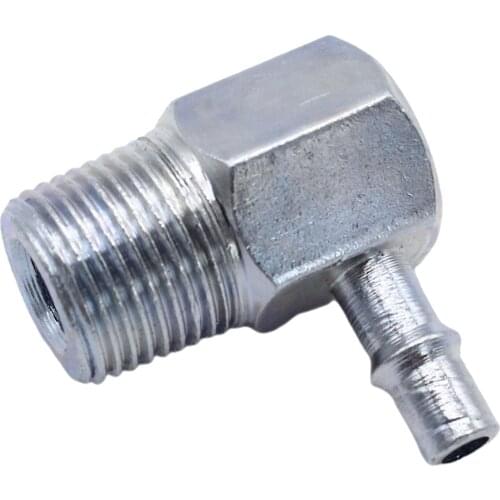 90 Degree Intake Manifold Vacuum Fitting 3/8" NPT to 1/4" Barb Hose Nipple Replace 4535Z 1piece