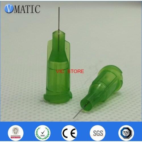 High Quality Non-Sterilized 34G 0.25'' Tube Length Te Premier Luer Lock Glue Dispensing Needle Tips 1/4 Inch