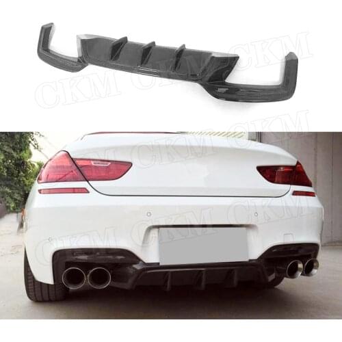 Carbon Fiber Rear Diffuser Bumper Lip Spoiler for BMW 6 Series F06 F12 F13 M6 M Sport 2012-2016 FPR Rear Hugger