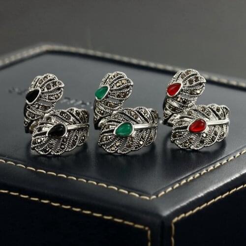 Iutopian Brand Vintage Retro Peacock Feather Unqiue Ring Anels For Women Anti Allergy Top Quality #A1937