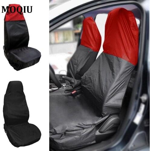 1 ST New Universal Car Seat Covers Single Piece Packing Durable Auto Upholstery Black/black red/ black Blue Car Front Seat Cover