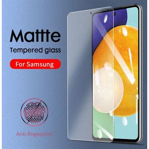9H Matte Tempered Glass For Samsung Galaxy A72 A52 A32 A12 A31 A51 A71 A21S A10 A50 M21 M31 Glass Screen Protector