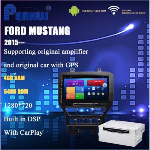 Car DVD for Ford Mustang 2015----Car Radio Multimedia Video Player Navigation GPS Android 10.0 Double Din